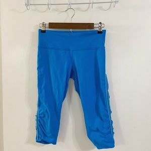 lululemon athletica | Blue Capri Athletic Leggings